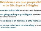 Programme Nue propriété - Nue Propriété Bègles Résidence Le Dix Sept (maisons) / Bègles (33)