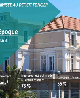 Programme Nue proprit - Nue Proprit optimise au Dficit Foncier Saint Raphael - La Villa Belle Epoque / Saint Raphael (83)